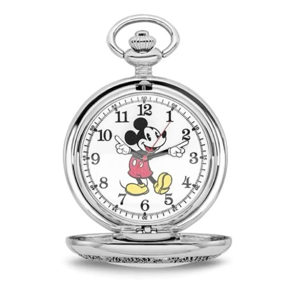 Disney Mickey Mouse Antiqued Pocket Watch
